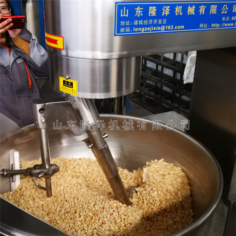 黃老五食品股份有限公司【熬糖攪拌拌料鍋】現場試機1